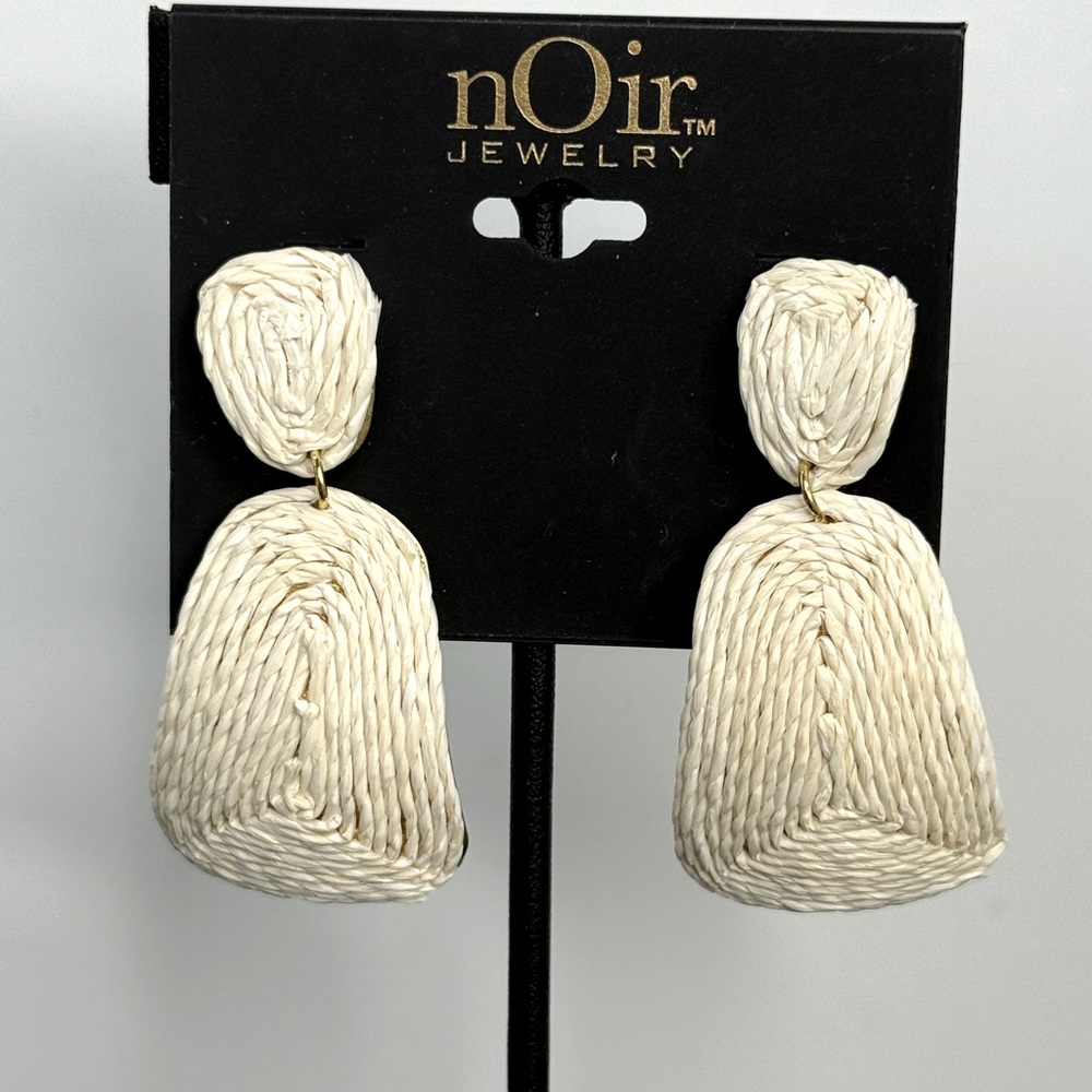 🚨3 for $15🚨 nOir Jewelry - Raffia Earrings in Gold Tone Hardware